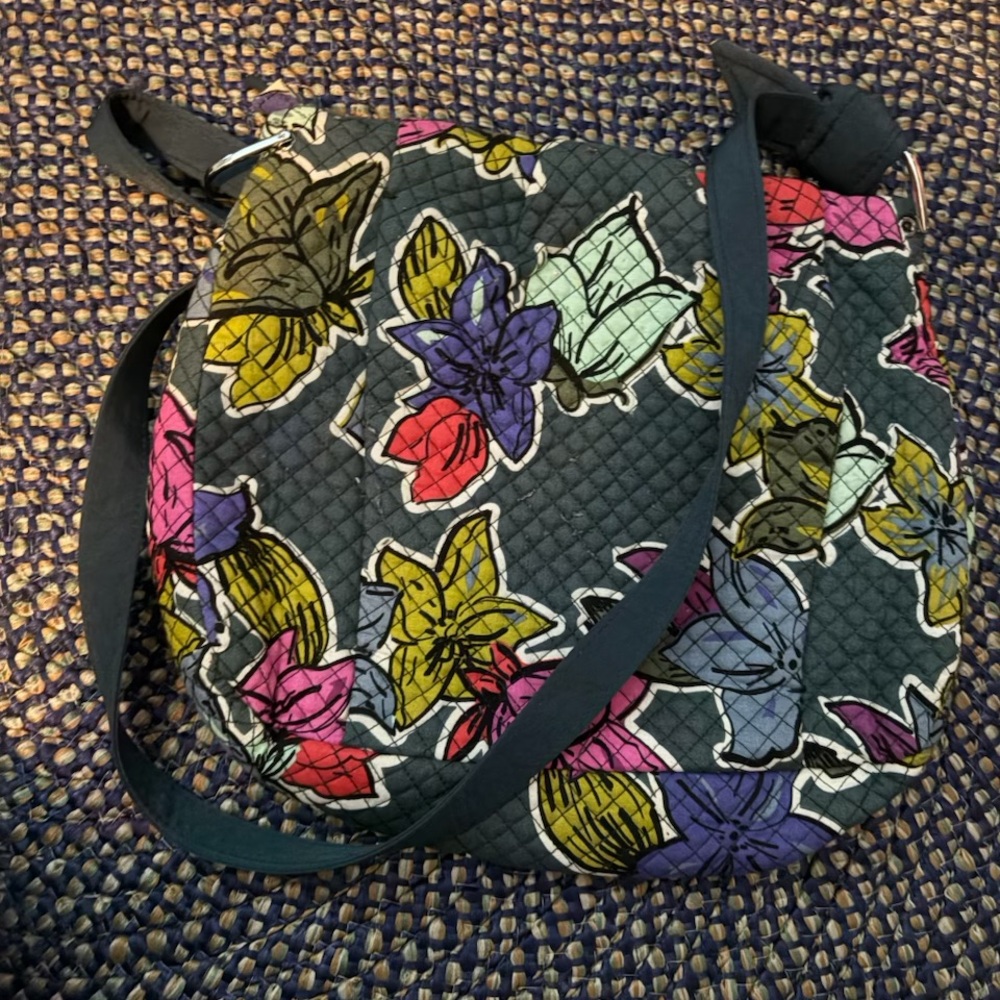 Floral Quilted Shoulder Bag